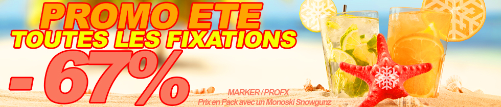 10  de promo sur les fixations de monoski - Snowgunz