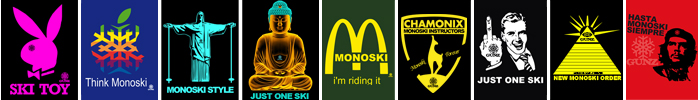 Stickers x12 - Monoskis Snowgunz